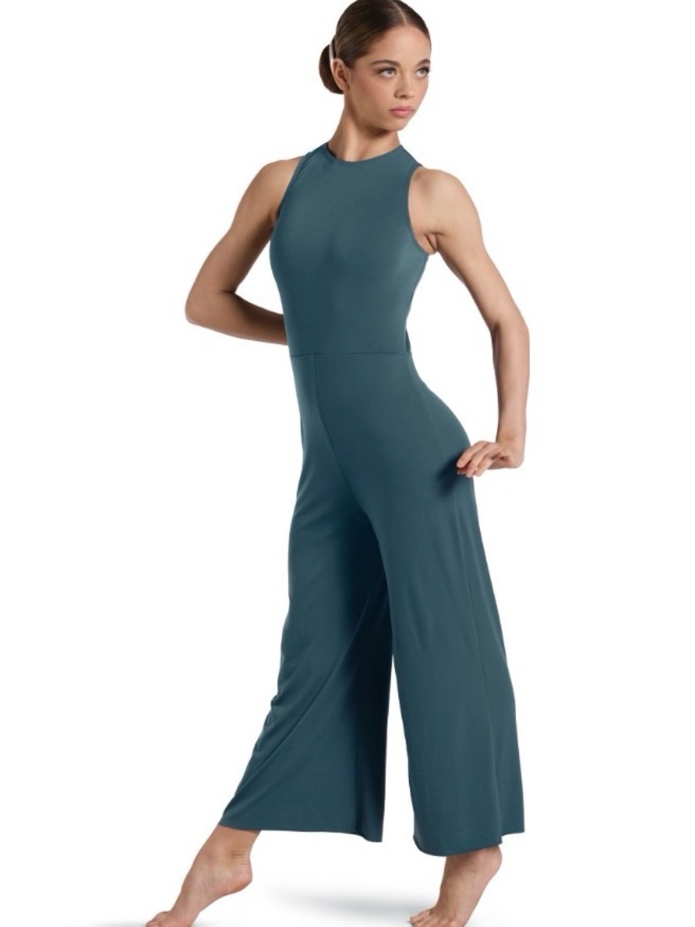 Weissman Contemporary Costume Sleeveless Wide-Leg Jumpsuit Size LA